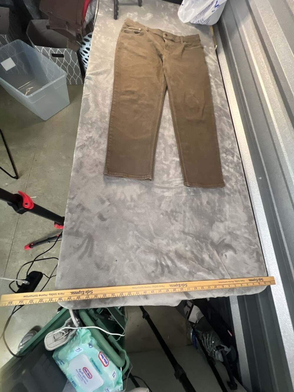 L.L. Bean Brown Cotton Straight Leg Pants